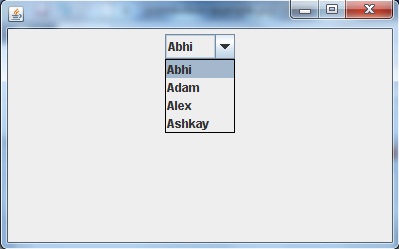 jcombobox example