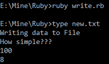 Write a file ruby