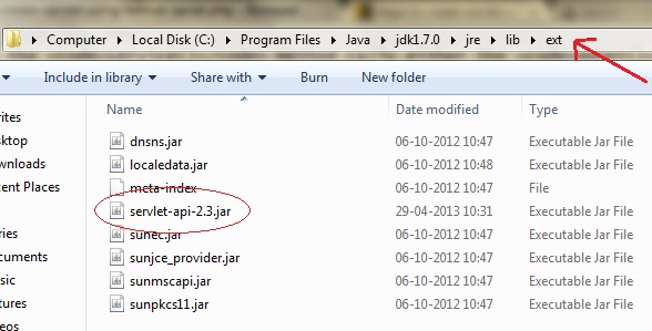 التعامل مع Java Servlets Compile-a-servlet-class