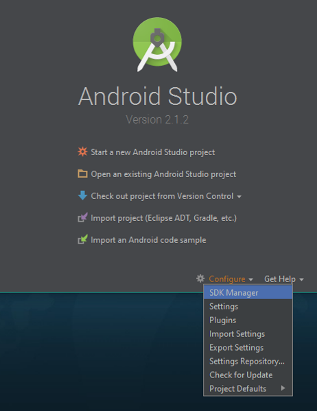 Download and setup Android Studio
