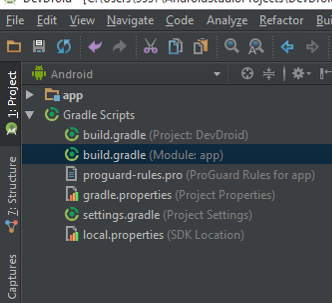 Android Studio Gradle
