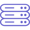 Blue color Databse Logo