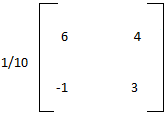 inverse of matrix option 2