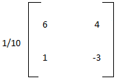 inverse of matrix option 4