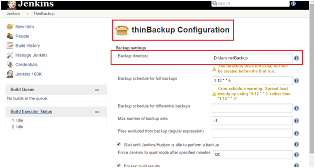ThinBackup Plugin