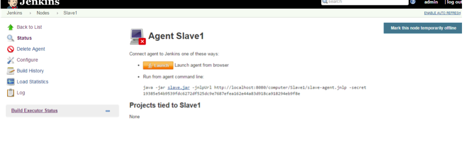 Jenkins Master Slave Configuration