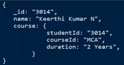 One to One Relationship in MongoDB documents