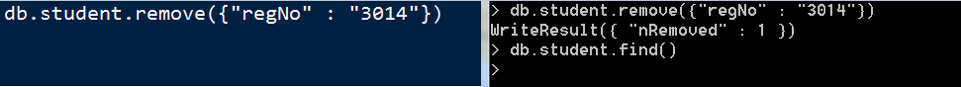 Removing document from MongoDB Collection