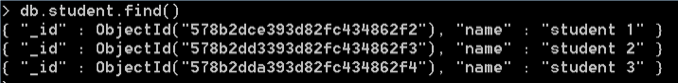 List down collection data in MongoDB