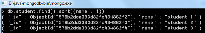 List down collection data in MongoDB