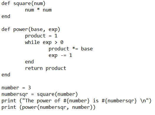 defining a method with more than one parameter in Ruby